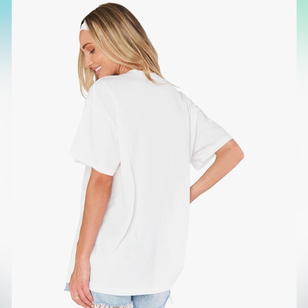 NWT SHOW ME YOUR MUMU WOMENS OVERSIZED GRAPHIC PICKLEBALL TEE - SIZE XS - Picture 2 of 6